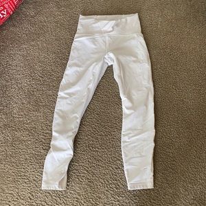 White lululemon leggings size 6